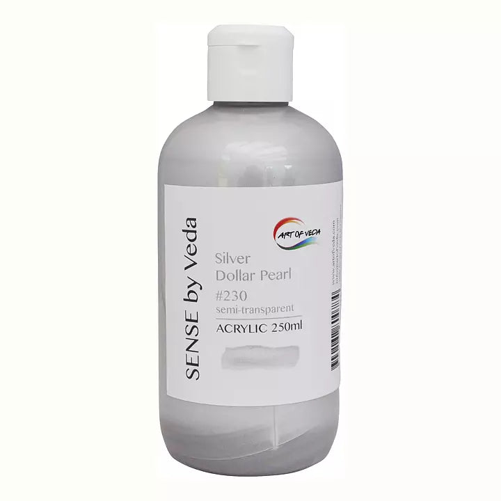 SENSE by Veda akryyliväri 250 ml Silver Dollar Pearl #230