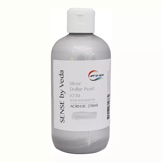 SENSE by Veda akryyliväri 250 ml Silver Dollar Pearl #230