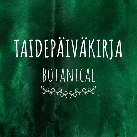 Taidepäiväkirja Botanical, 3 viikon teemakurssi
