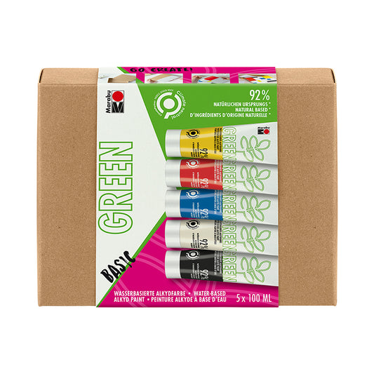 Alkydimaalilajitelma, Marabu Green BASIC 5x100ml