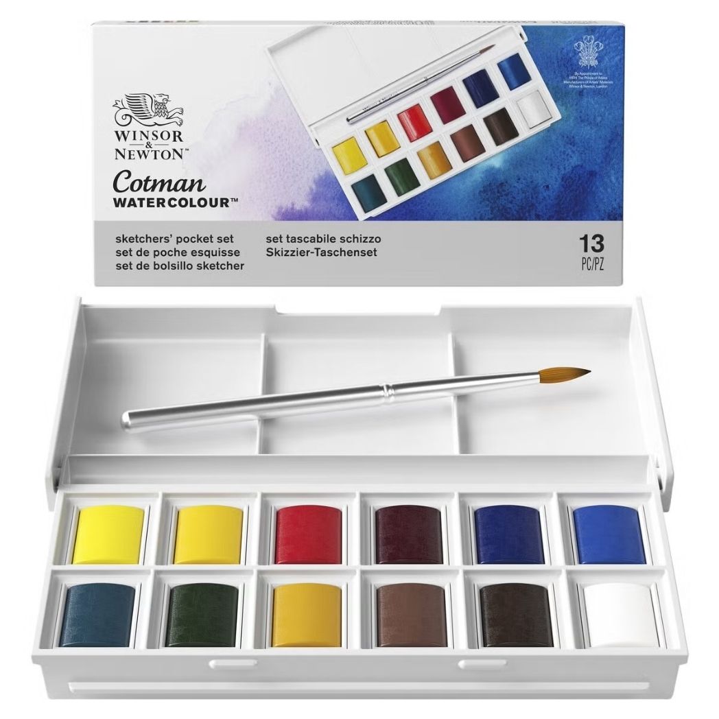 Vesivärisetti 12 nappia, Winsor&Newton Cotman