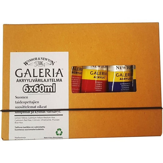 Galeria akryylivärilajitelma 6 x 60 ml, Winsor & Newton