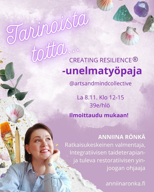 Tarinoista totta -unelmatyöpaja lauantaina 8.11.2025 klo 12-15