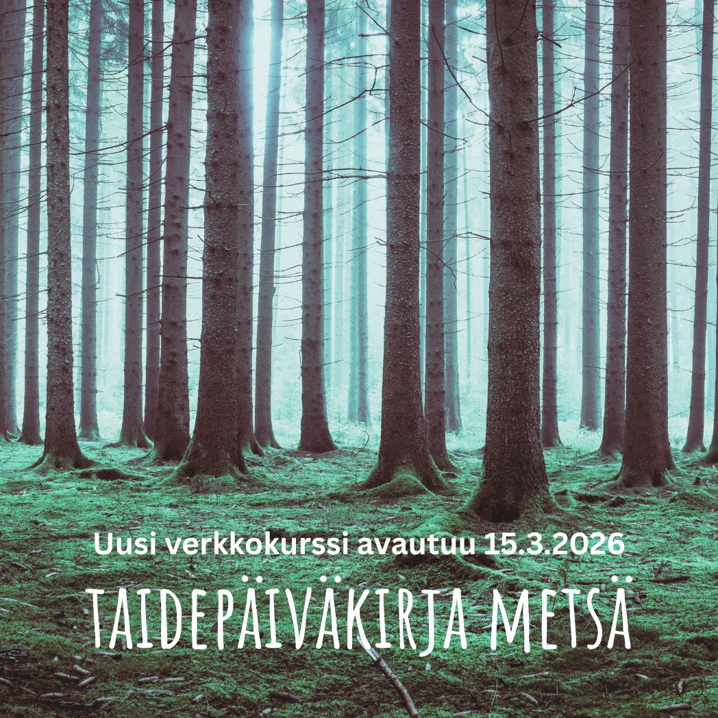 Taidepäiväkirja Metsä, 3 viikon teemakurssi